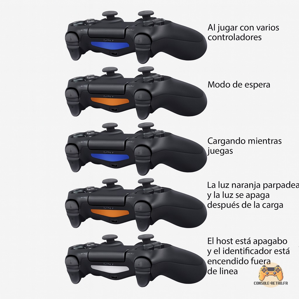 Manette de jeu pour contrôleur PS4, contrôleur Bluetooth sans fil