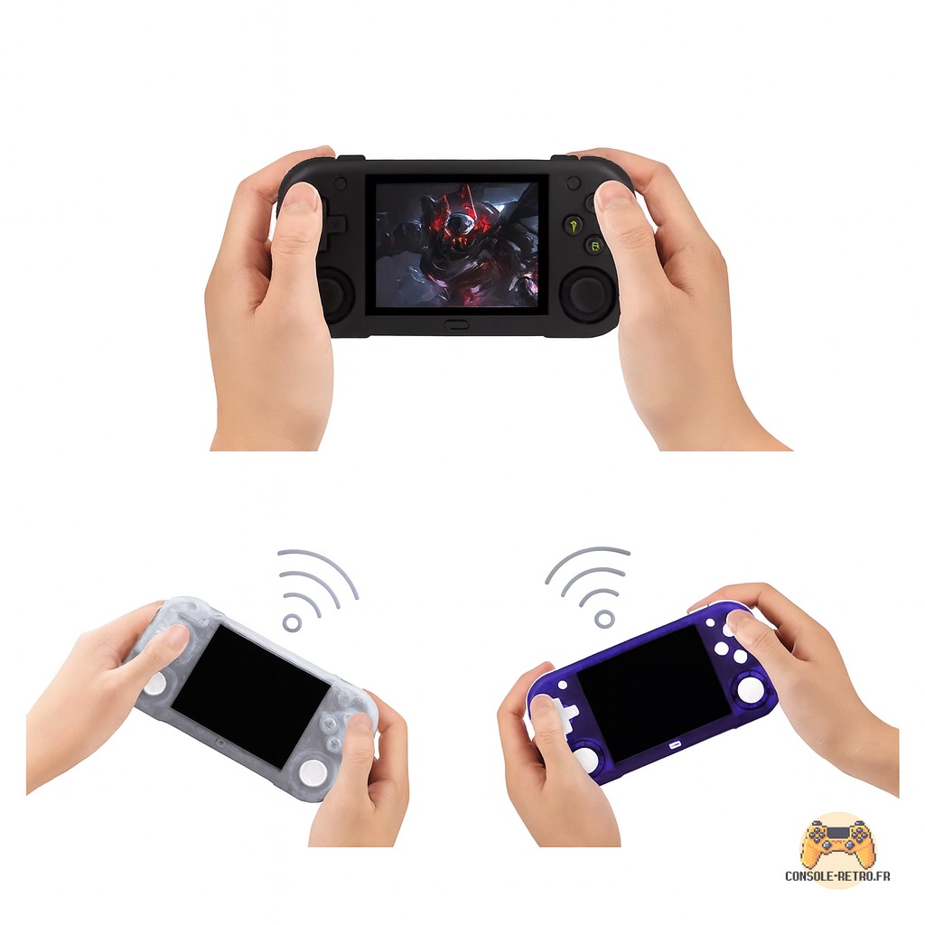 Ampown Mini Zero 28 Dual OS Retro Handheld Emulator 2.8″ OCA IPS