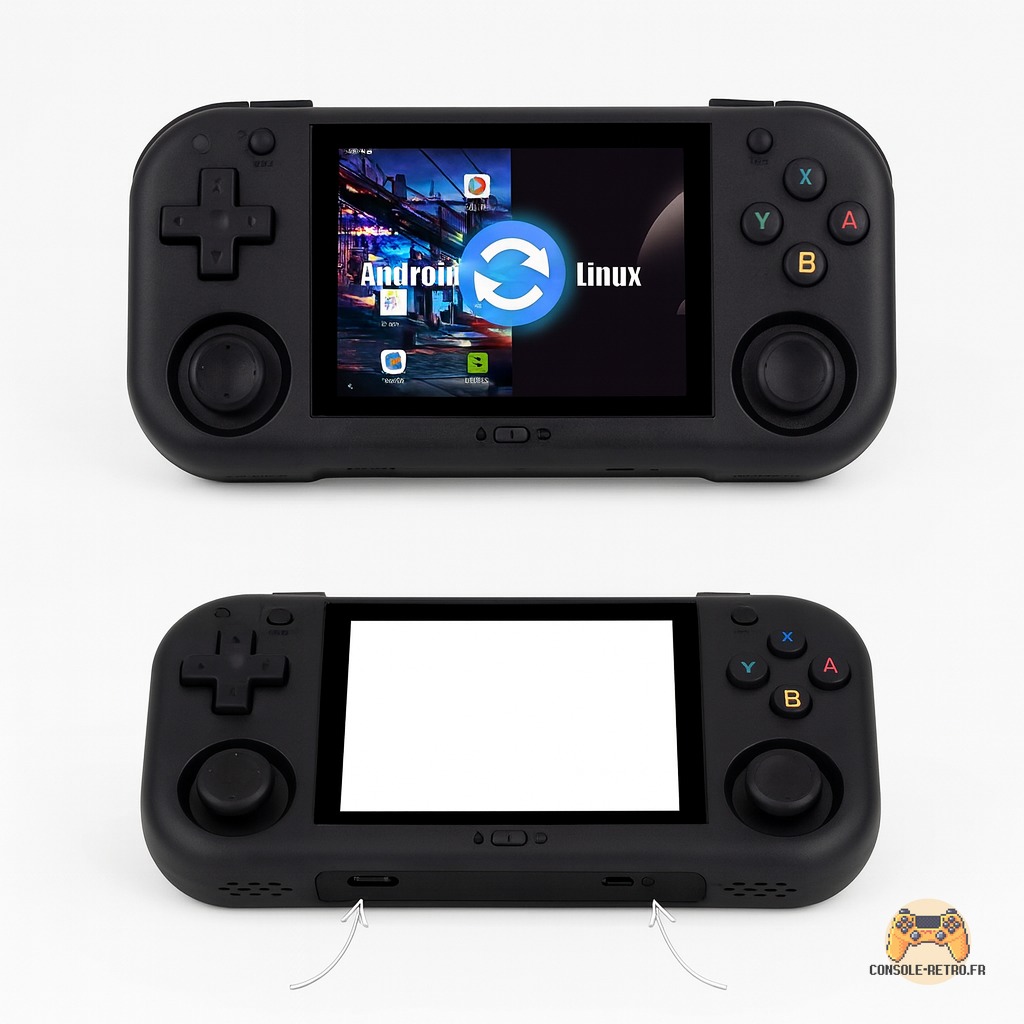 Ampown Mini Zero 28 Dual OS Retro Handheld Emulator 2.8″ OCA IPS