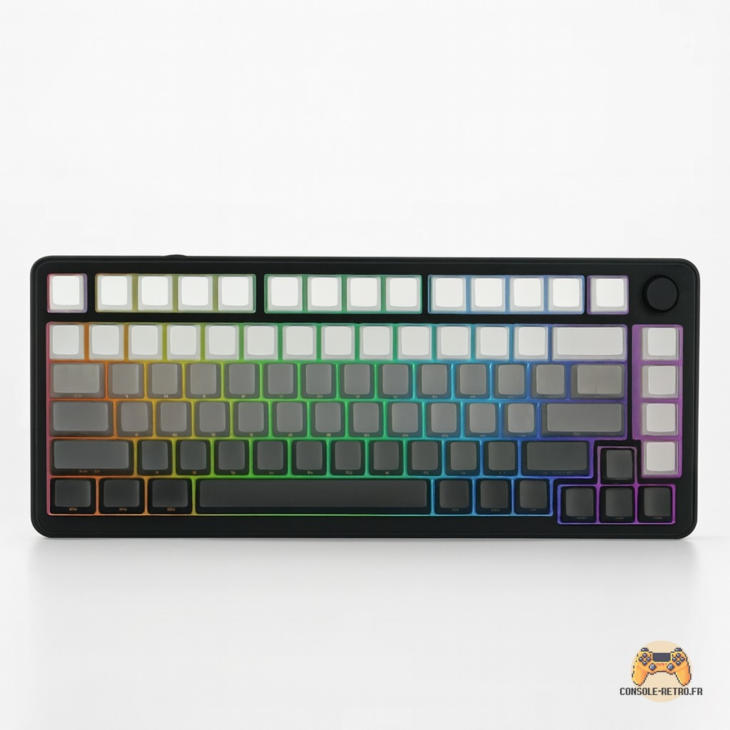 ATTACK SHARK X85 joint tri-mode clavier mécanique 75% avec bouton CNC