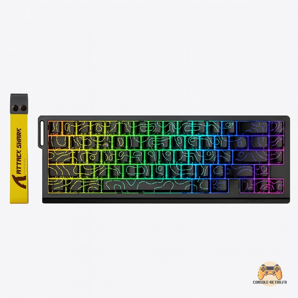ATTACK SHARK X68 HE Clavier magnétique à déclenchement rapide 8 KHz