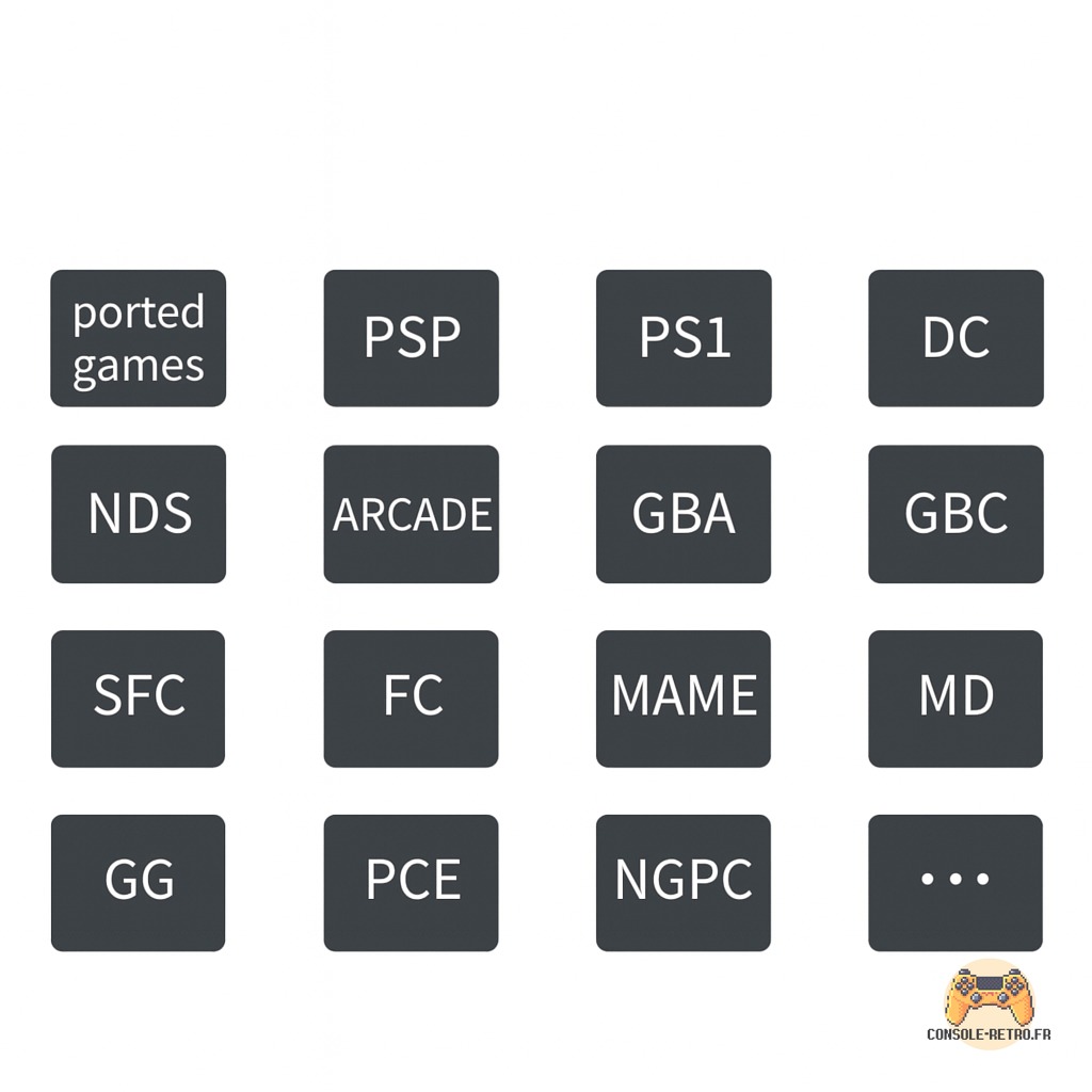 Anbernic RG40XX H Console de jeu vidéo 4,0 pouces lecteur de jeu