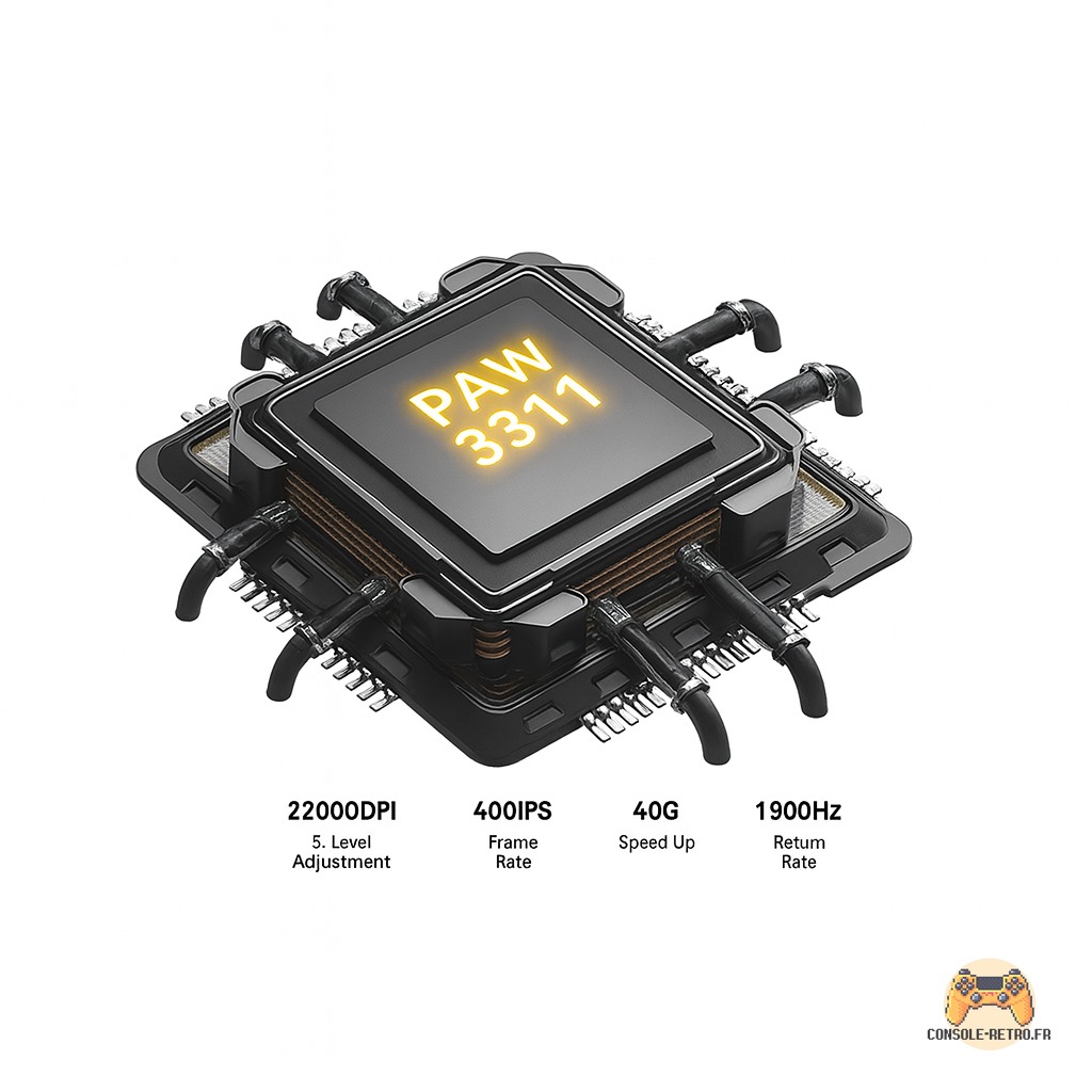 Souris de jeu tri-mode Attack Shark X11 avec station de charge